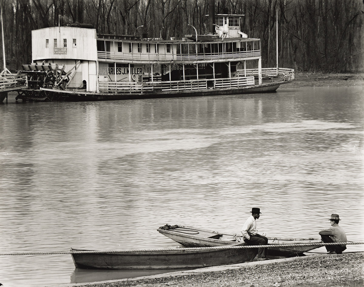 WALKER EVANS (1903-1975) River Men and Ferry, Vicksburg, Mississippi.